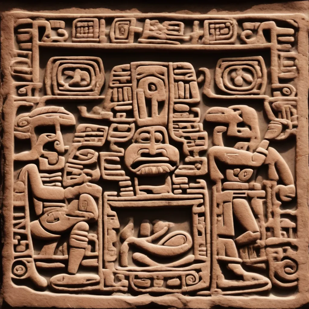 Mayan glyph depicting the consumption of cacao.