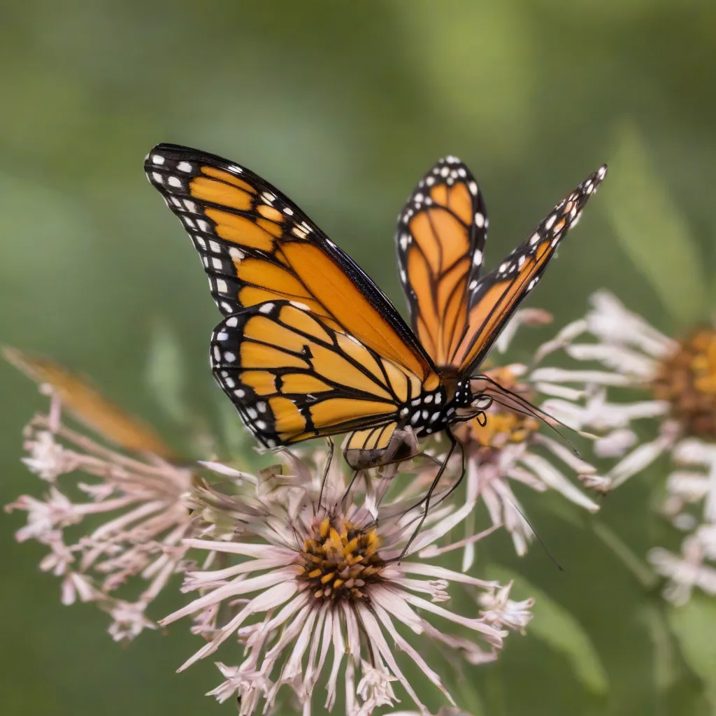 A viceroy butterfly mimicking a monarch butterfly.