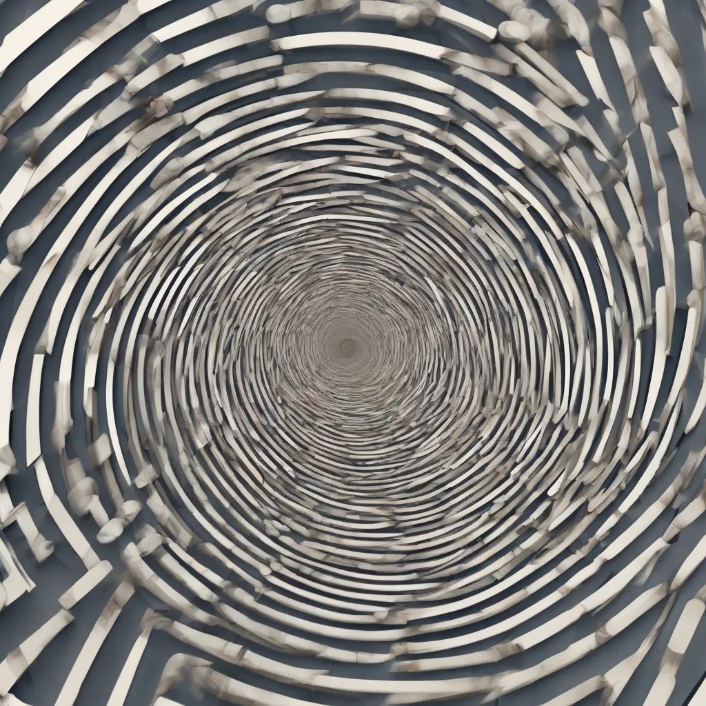 A logarithmic spiral diagram illustrating its constant angle.