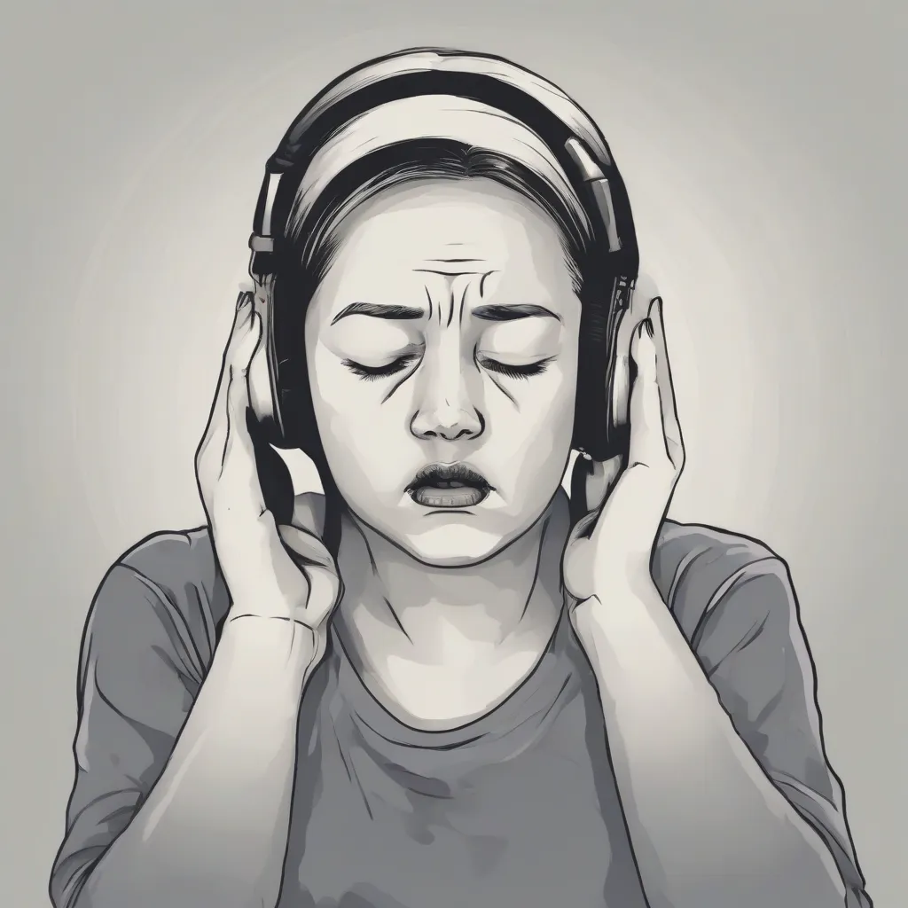 A person with their eyes closed and hands over their ears, implying ignorance.