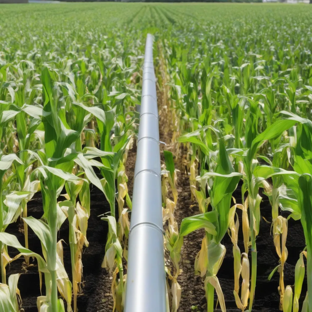 A side-by-side comparison showing corn being used for first-generation biofuel production next to algae being grown in bioreactors for third-generation biofuel production