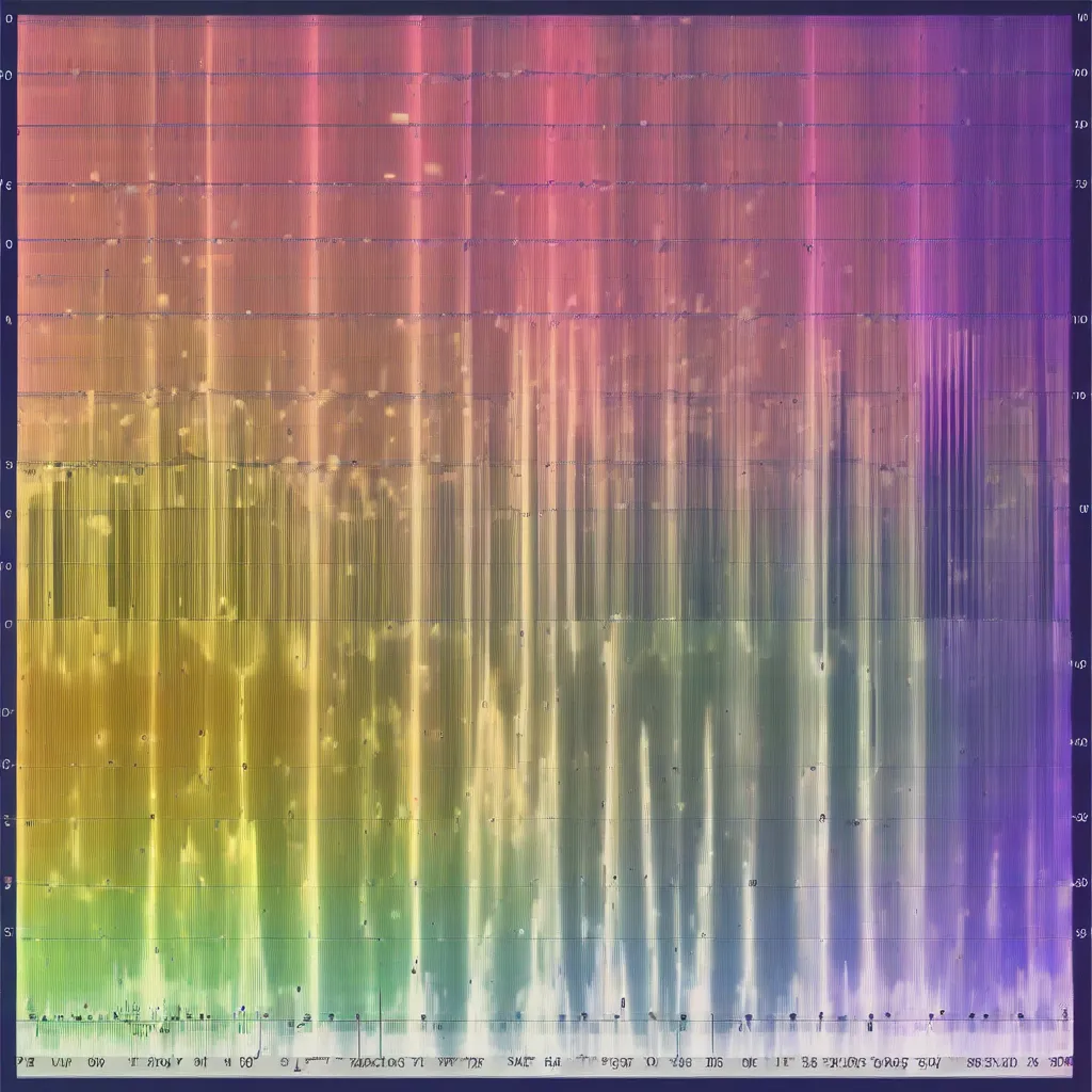 A spectrogram image visualizing bird song, showing frequency and time.