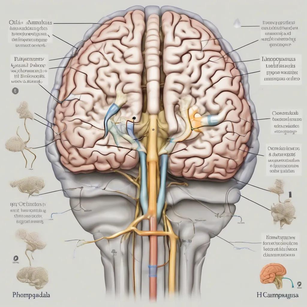 Diagram showing the olfactory pathways in the brain, highlighting the direct connection to the amygdala and hippocampus.
