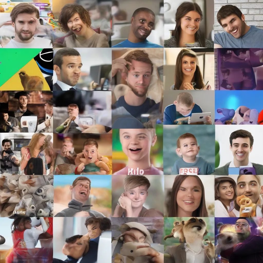 A collage showing various popular internet memes, such as Distracted Boyfriend, Drakeposting, and Success Kid.