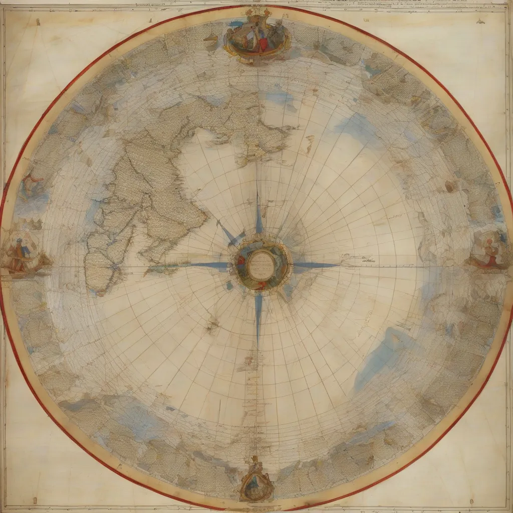 A detailed portolan chart showing the Mediterranean Sea.